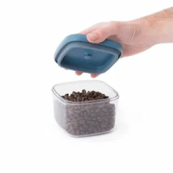 BergHOFF 4-delt vakuum madbeholder st - Stabelbar lufttt opbevaring med nem pumpe for friskhed