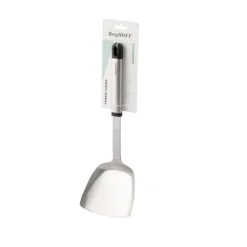 BergHOFF kinesisk paletkniv - Wokspatel i rustfrit stl med langt hndtag og spejlfinish