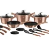 BERLINGER HAUS BH-6161 ROSEGULD GRANIT KRUKTOR SET, 17 DEL