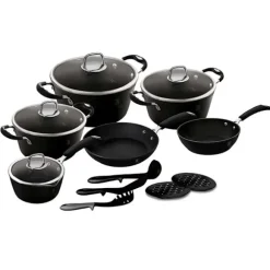 Berlinger Haus Granitgrytset BH-6129 Svart 8 delar