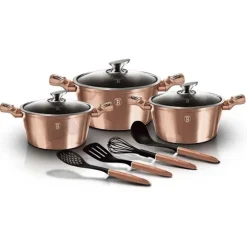 Berlinger Haus Granitgrytor BH-6161 Roséguld 17 delar