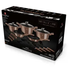 Berlinger Haus Granitgrytor BH-6161 Roséguld 17 delar