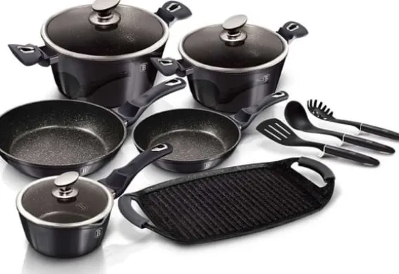 Berlinger Haus Lumarko Berlingerhaus Bh-6911 Carbon Pro Cookware Set!