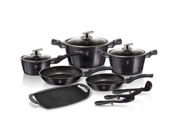 Berlinger Haus Lumarko Berlingerhaus Bh-6911 Carbon Pro Cookware Set!