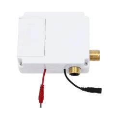 Beröringsfri infraröd sensorblandare, automatisk kran med vattenfallsutlopp för badrum och kök, svart