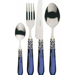 Bestick - Bugatti - MELODIA - 31 delar - Rostfritt stål 18/10 - Pärlemor och förnicklad