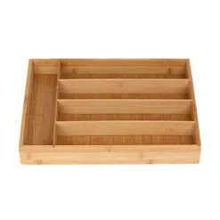 Bestickbricka i bambu – 5 fack, passar standardlådor