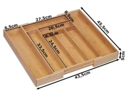 Bestickinsats / Lådinsats - 8 Fack - Bambu