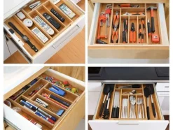 Bestickinsats / Lådinsats - 8 Fack - Bambu