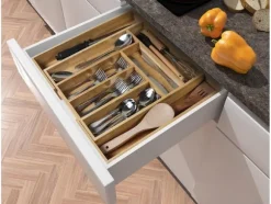 Bestickinsats / Lådinsats - 8 Fack - Bambu