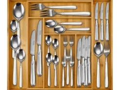 Bestickinsats / Lådinsats - 8 Fack - Bambu