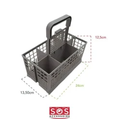 Bestickkorg till BOSCH, GAGGENAU, NEFF, SIEMENS diskmaskiner - Vit