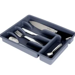 Besticklåda, grå, 36x25,5 cm