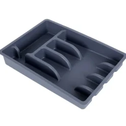 Besticklåda, grå, 36x25,5 cm