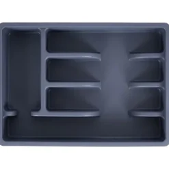 Besticklåda, grå, 36x25,5 cm