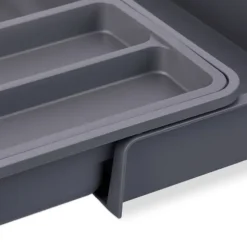 Besticklåda, 6,5x23,5x31,5 cm, Grå