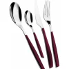 Bestickset - BUGATTI - Glamour - Granatröd - 24 delar - Rostfritt stål 18/10