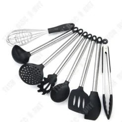 Bestickset - TD® - 8 delar - Silikon - Rostfritt stål - Tål höga temperaturer