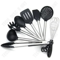 Bestickset - TD® - 8 delar - Silikon - Rostfritt stål - Tål höga temperaturer