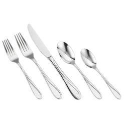 Bestickset, 45-delar rostfritt stål, tål diskmaskin, bordsservis