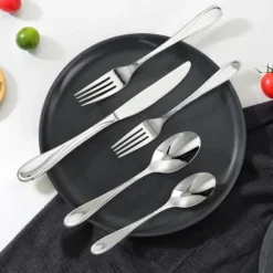 Bestickset, 45-delar rostfritt stål, tål diskmaskin, bordsservis