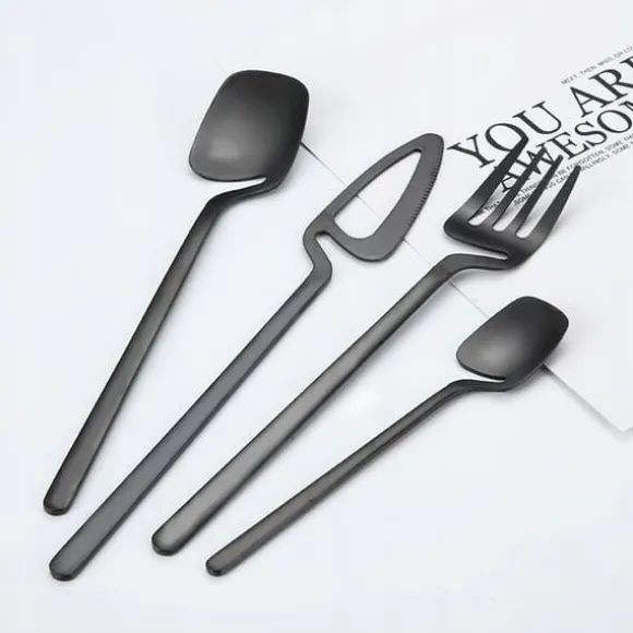 BESTICKSET Rostfritt Stål Modern 32 delar MATTSVART Set