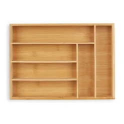 Bestickslåda, Bambu, 5x25,5x35,5 cm, Natur