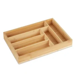 Bestickslåda, Bambu, 5x25,5x35,5 cm, Natur