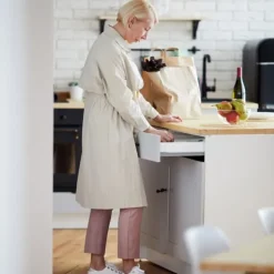 Bestickslåda, 4-fack, 4,5x26x36 cm