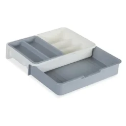 Bestickslåda, Justerbar, 6x23,5x31,5 cm, Plast