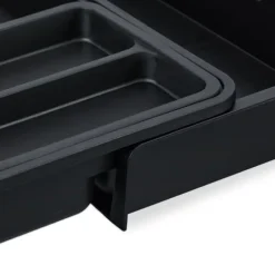 Bestickslåda, 6.5x23.5x31.5 cm, Svart