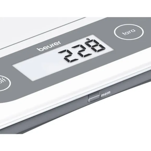 Beurer KS 59 Köksvåg digital Vägningsområde=20 kg Glas 220 x 300 x 25