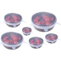 BH 6 X Silikonskydd, 6-pack av olika storlekar av utsträckbara lock...... - BHCYD821A2891