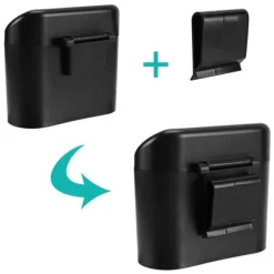 Bilsoptunnaorganisatör mini liten soptunna för bil Alogy svarta sopsäckar 90 st mix 6 rullar