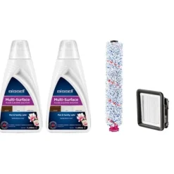 Bissell Rengöringspaket 2x Golvrengöringsmedel MultiSurface + Borstrulle + Filter CrossWave