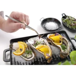 Böjd pincett för att dekorera matsvarvning 305 mm Hendi 680056