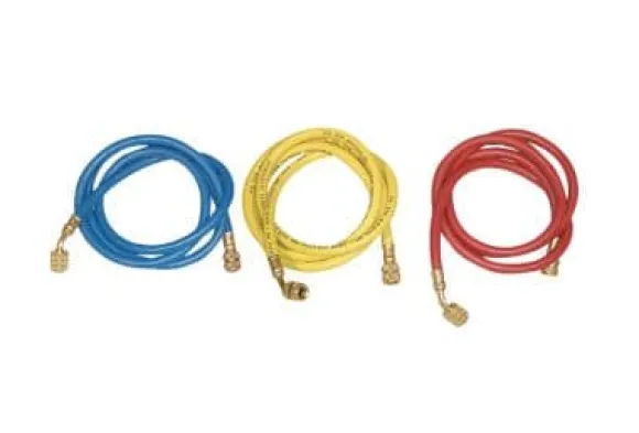 blå köldmedieslang - 1/4'' x 1/4'', längd 1500 mm , 45 bar