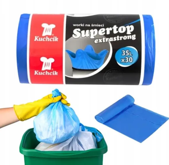 Blå Supertop soppåsar 35L 30 st Kuchcik