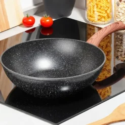 BLACK&WOOD granit wokpanna 28 cm