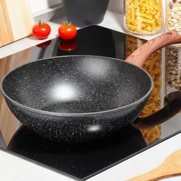 BLACK&WOOD granit wokpanna 28 cm