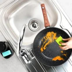 BLACK&WOOD granit wokpanna 28 cm