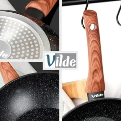 BLACK&WOOD granit wokpanna 28 cm