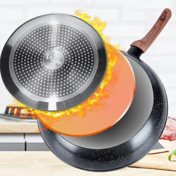 BLACK&WOOD stekpanna i granit 32 cm