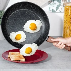 BLACK&WOOD stekpanna i granit 32 cm