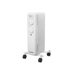 Blaupunkt BP1015 1000W elektrisk radiator kompakt manuell kontroll multidirektionella hjul