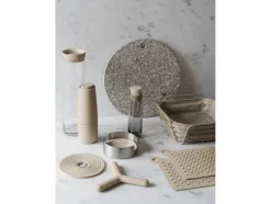 Blomus 64065, Rund, Silikon, Beige, Silver, Monokromatiskt, 11 cm, 4 cm