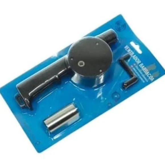 Blåsbälg för grillen med vev