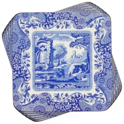 Blue Italian Glasunderlägg, 6-Pack - Spode