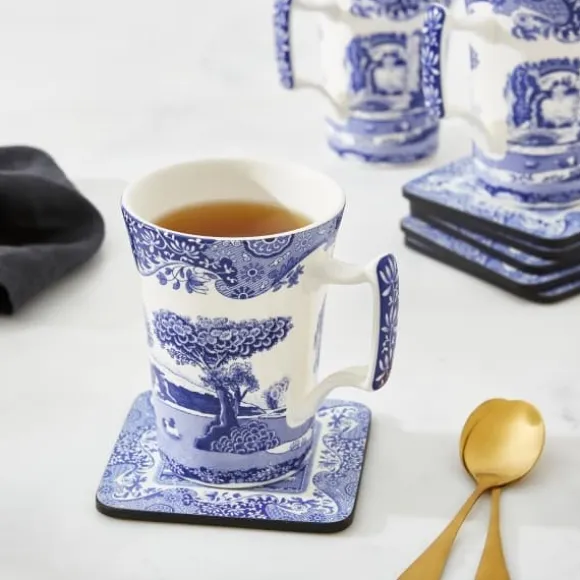 Blue Italian Glasunderlägg, 6-Pack - Spode