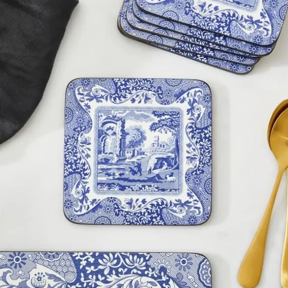 Blue Italian Glasunderlägg, 6-Pack - Spode